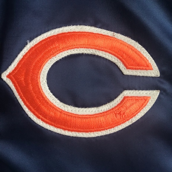 90s VTG STARTER CHICAGO BEARS Jacket Satin Snap M - Picture 13 of 13